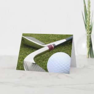 Golfing Greeting Card