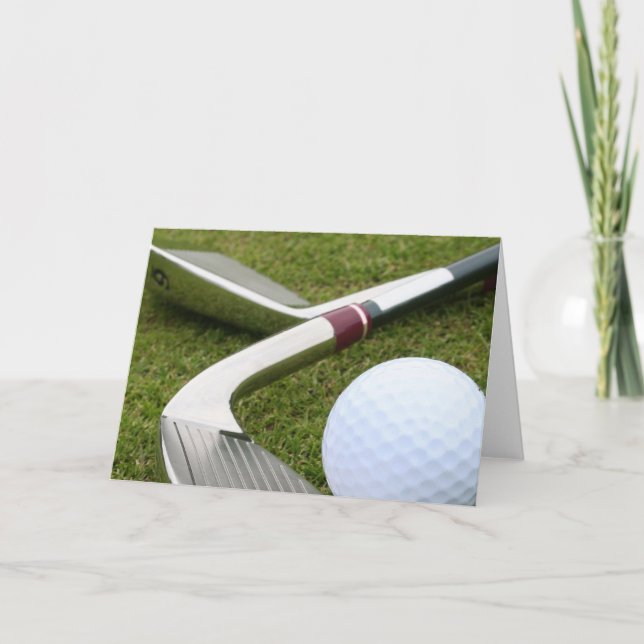 Golfing Greeting Card (Front)