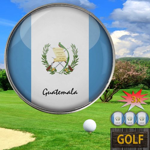 Golfing Guatemala  Flag Golf Ball Marker
