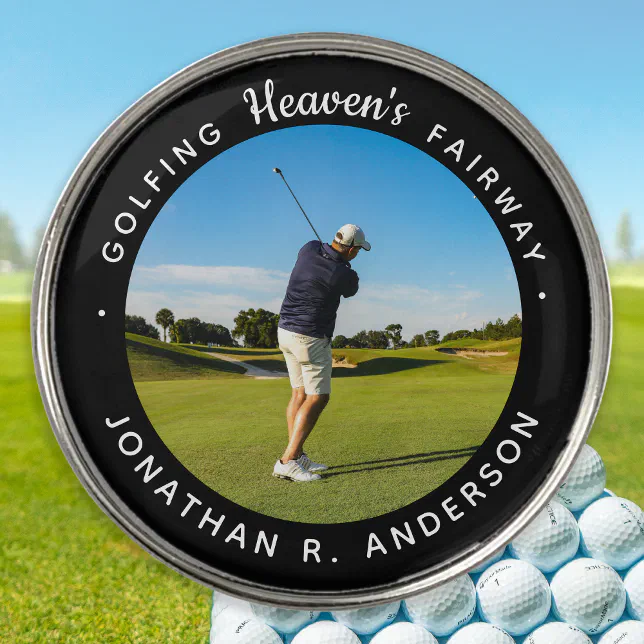 Custom Golf Memorial Metal Grave Marker, Outdoor Garden Decor, Golfer Memorial Gift