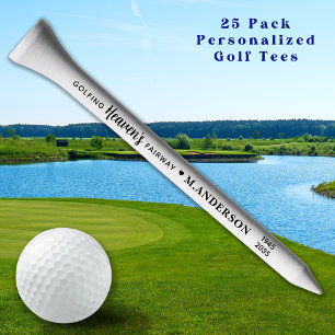 Golfing Heaven's Fairway Personalized Memorial Golf Tees