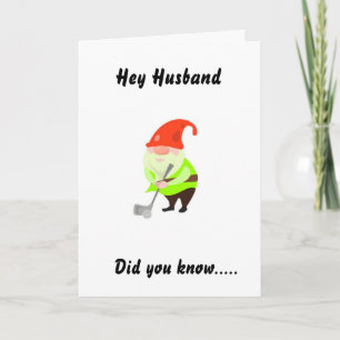 GOLFING HUMOR FOR "HUSBAND" ON YOUR BIRTHDAY CARD