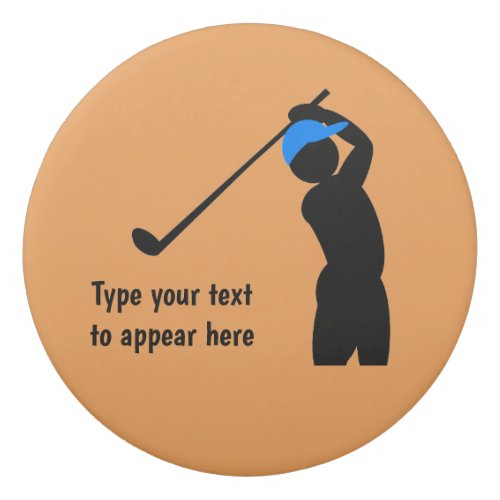 Golfing in a Blue Cap _ Hole in One Your text Era Eraser
