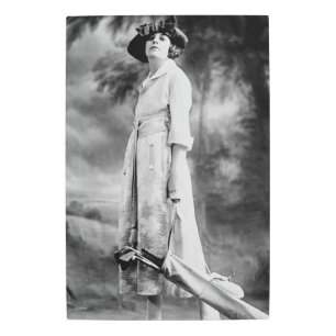 Golfing in Style, 1920s Metal Print