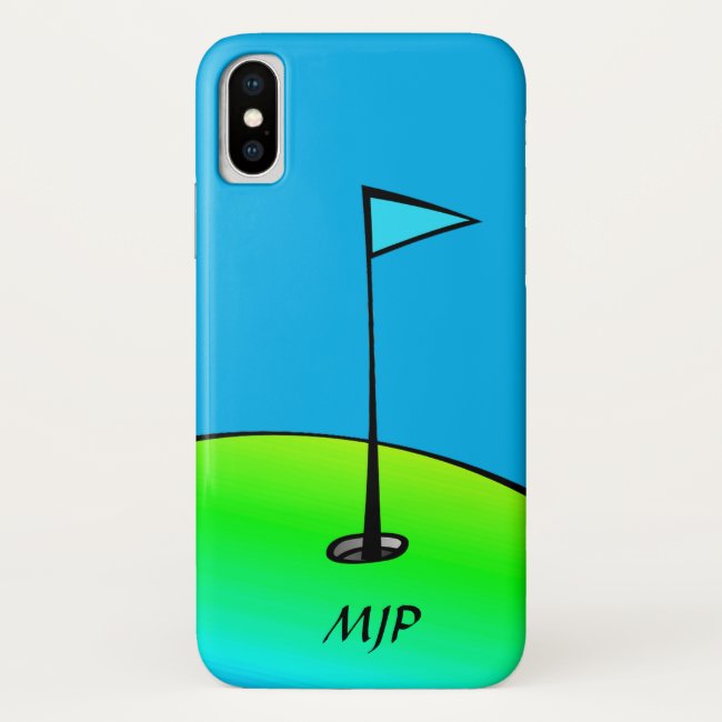 Golfing iPhone X Case