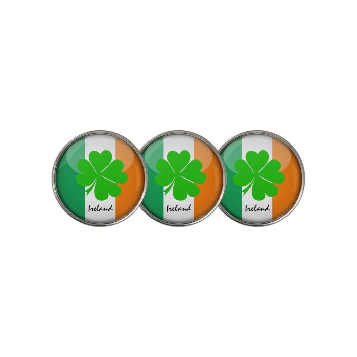 Golfing Ireland & Irish Flag /Golf Ball Marker