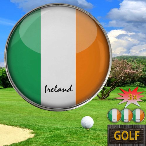 Golfing Ireland  Irish Flag Golf Ball Marker