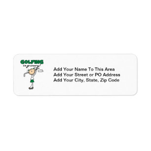 Golfing is Groovy Label