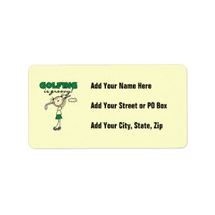 Golfing is Groovy Label