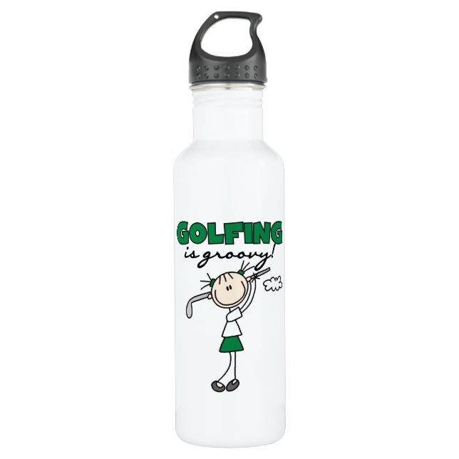 Golfing is Groovy Water Bottle (Front)