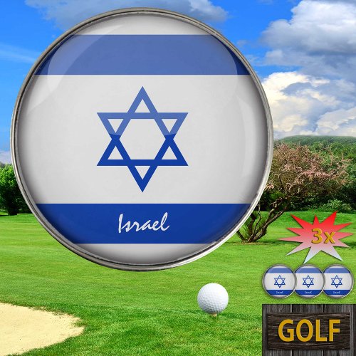 Golfing Israel  Israel Flag Golf Ball Marker