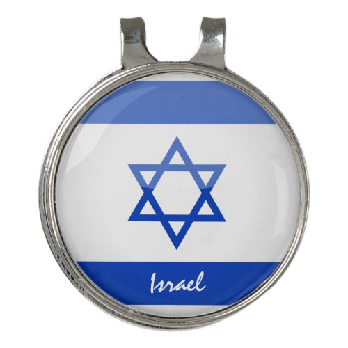Golfing Israel  Israel Flag Golf Ball Marker Golf Hat Clip