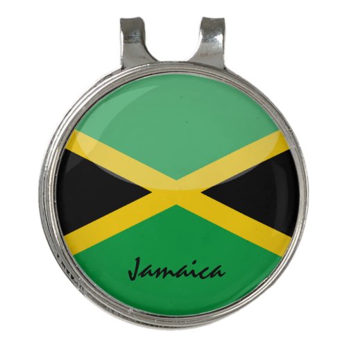 Golfing Jamaica  Jamaican Flag Golf Ball Marker Golf Hat Clip