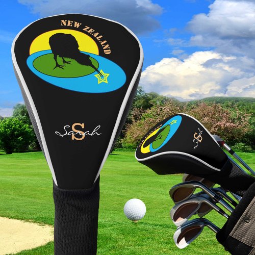 Golfing Kiwi Bird  New Zealand Sports Golf Head Cover