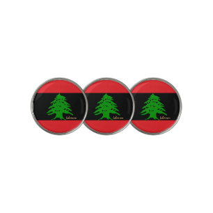 Golfing Lebanon & Lebanese Flag /Golf Ball Marker