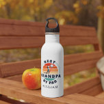 Golfing Legend Grandpa Birthday Personalized Stainless Steel Water Bottle<br><div class="desc">Retro Best Grandpa By Par design you can customize for the recipient of this cute golf theme design. Perfect gift for Father's Day or grandfather's birthday. The text "GRANDPA" can be customized with any dad moniker by clicking the "Personalize" button above. Add a name to make it even more special...</div>