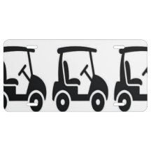 Golfing License Plate