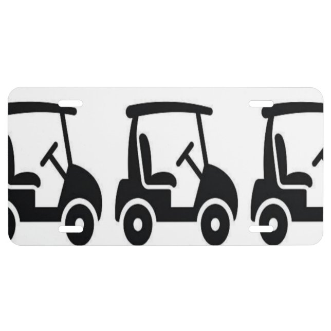 Golfing License Plate (Front)