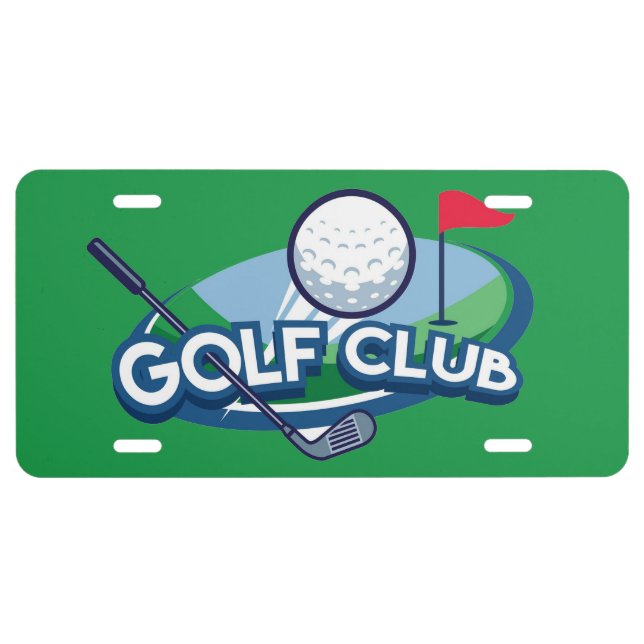 Golfing License Plate (Front)