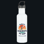 Golfing Lover Legend Grandpa Birthday Stainless Steel Water Bottle<br><div class="desc">Retro Best Grandpa By Par design you can customize for the recipient of this cute golf theme design. Perfect gift for Father's Day or grandfather's birthday. The text "GRANDPA" can be customized with any dad moniker by clicking the "Personalize" button above. Add a name to make it even more special...</div>