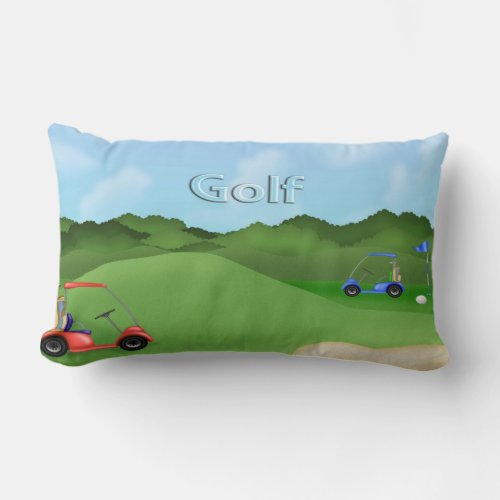Golfing Lumbar Pillow