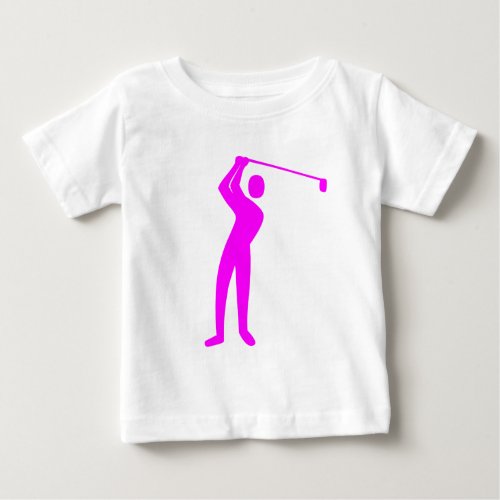 Golfing _ Magenta Baby T_Shirt