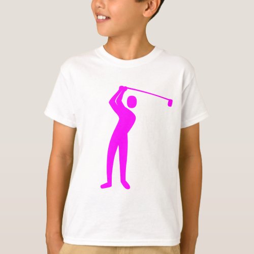 Golfing _ Magenta T_Shirt
