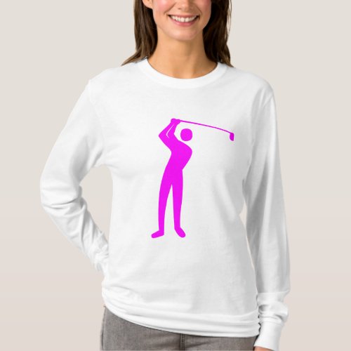 Golfing _ Magenta T_Shirt