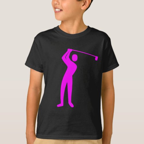 Golfing _ Magenta T_Shirt