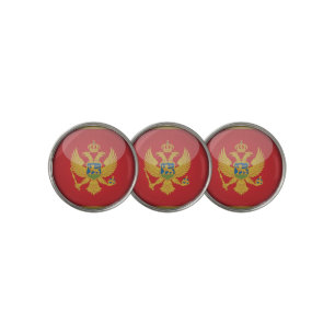Golfing Montenegro & Flag /Golf Ball Marker