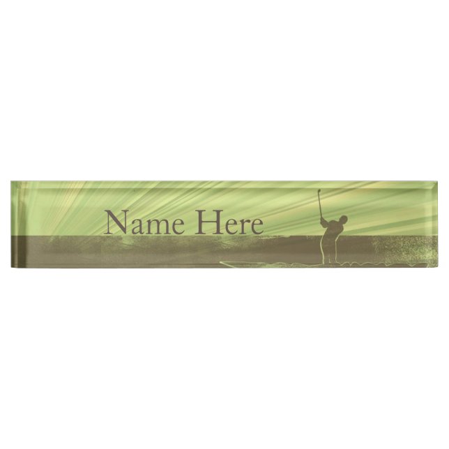 Golfing Name Plate (Front)