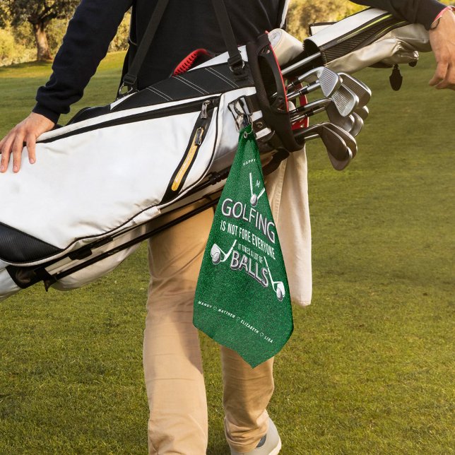 Golfing Not Fore Everyone It Takes A lot Of Balls Golf Towel (Creator Uploaded)
