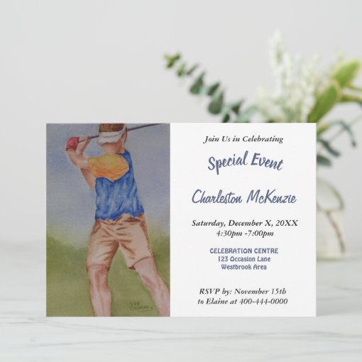 GOLFING PARTY INVITATION | Zazzle