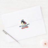 Golfing Penguin Classic Round Sticker (Envelope)