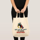 Golfing Penguin Tote Bag (Front (Product))
