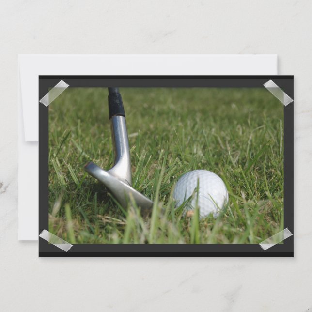Golfing Photo Invitation (Front)