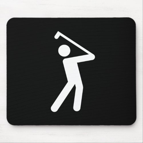 Golfing Pictogram Mousepad