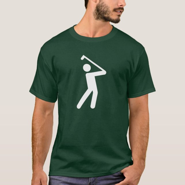 Golfing Pictogram T-Shirt (Front)