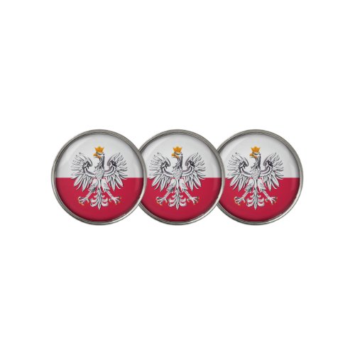 Golfing Poland  Polish Flag Golf Ball Marker