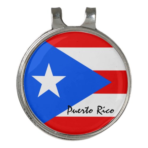 Golfing Puerto Rico  Puerto Rican Flag Golf Ball Golf Hat Clip
