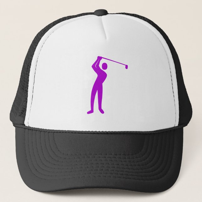 Golfing - Purple Trucker Hat (Front)