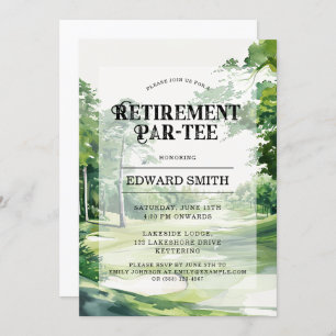 Golfing Retirement Party Invitation