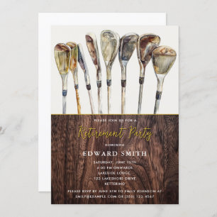 Golfing Retirement Party Invitation