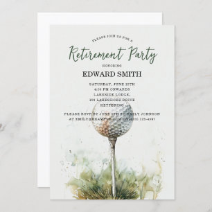 Golfing Retirement Party Invitation