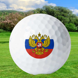 Golfing Russia & Russian Flag / Golf Россия Golf Balls