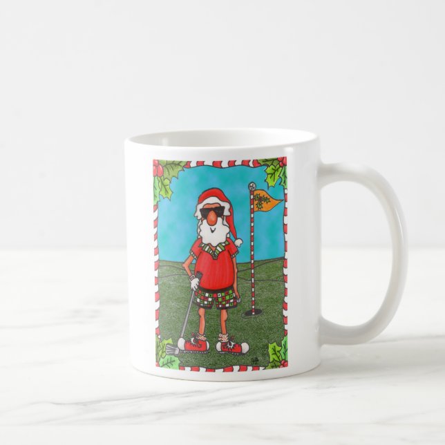 Golfing Santa Mug (Right)