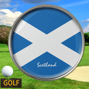 Golfing Scotland & Scottish Flag /Golf Ball Marker