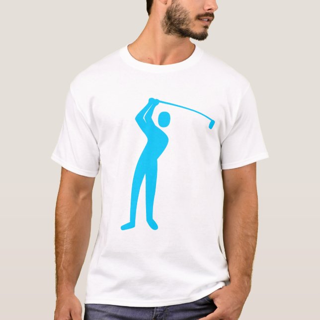 Golfing - Sky Blue T-Shirt (Front)