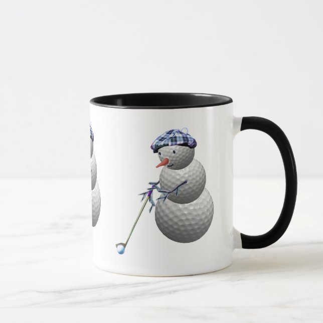 golfing snowman, golfing snowman, golfing snowman mug (Right)