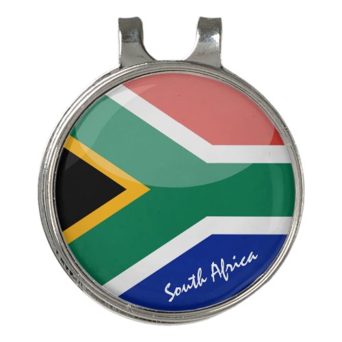 Golfing South Africa  Flag Golf Ball Marker Golf Hat Clip